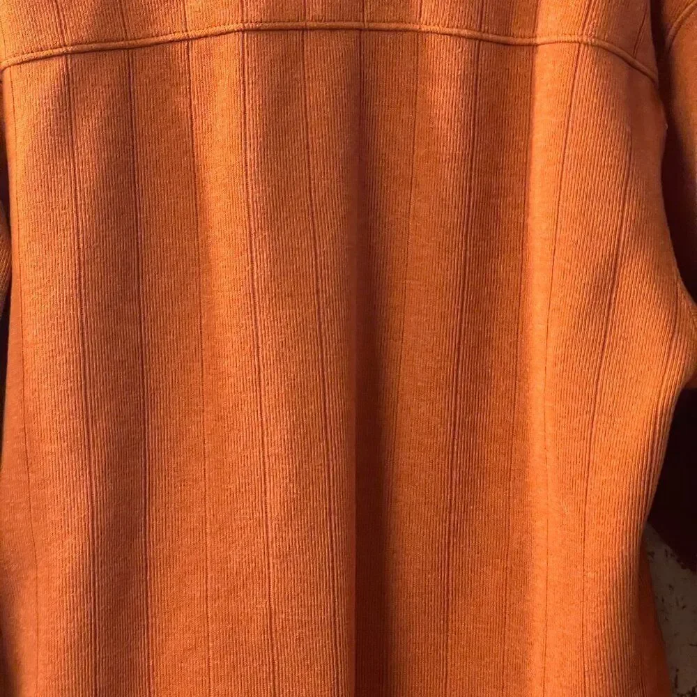 Columbia Men's Half Zip Long Sleeve Pullover Burnt Orange Large - Picture 7 of 9